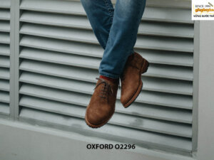 Giày tây nam da lộn Oxford Wholecut O2296 005