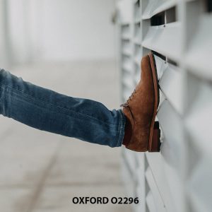 Giày tây nam da lộn Oxford Wholecut O2296 004