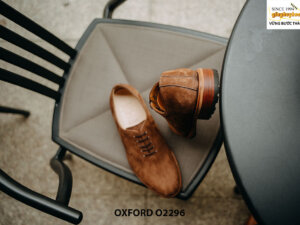 Giày tây nam da lộn Oxford Wholecut O2296 003
