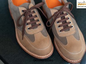 Giày da nam da lộn cao cấp Oxford O2293 001