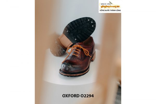 Giày da nam mũi tròn búp bê Oxford O2294 005