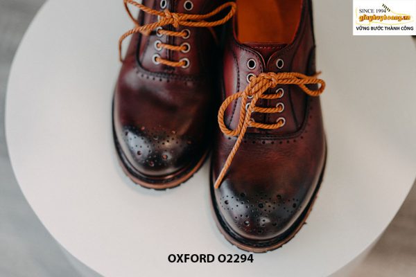 Giày da nam mũi tròn búp bê Oxford O2294 004