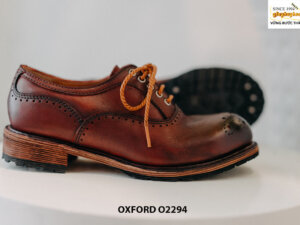Giày da nam mũi tròn búp bê Oxford O2294 003