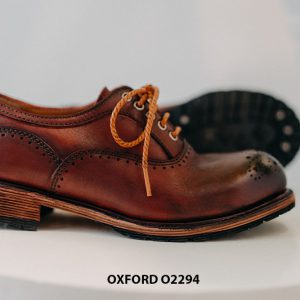 Giày da nam mũi tròn búp bê Oxford O2294 003