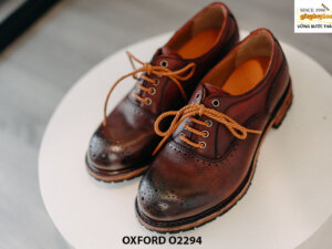 Giày da nam mũi tròn búp bê Oxford O2294 001
