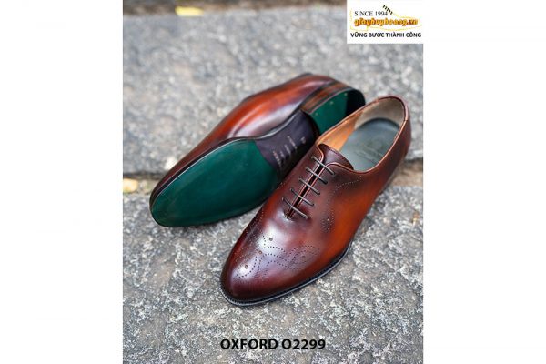 Giày da nam Whole Oxford đục lỗ O2299 004