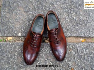 Giày da nam Whole Oxford đục lỗ O2299 001