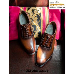 Giày da nam thủ công Oxford O2305 004