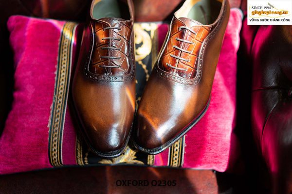 Giày da nam thủ công Oxford O2305 001