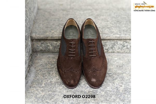 Giày tây nam cao cấp Wingtips Oxford O2298 002