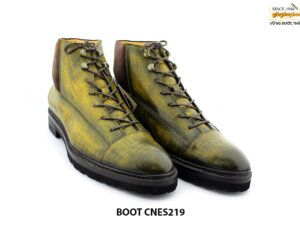 [Outlet size 41] Giày da nam Boot buộc dây CNES19 001