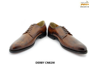 Giày da nam cổ điển mũi trơn Derby CN82M 007
