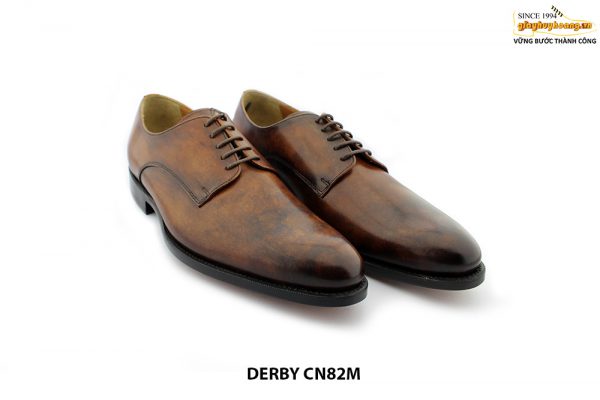 Giày da nam cổ điển mũi trơn Derby CN82M 006