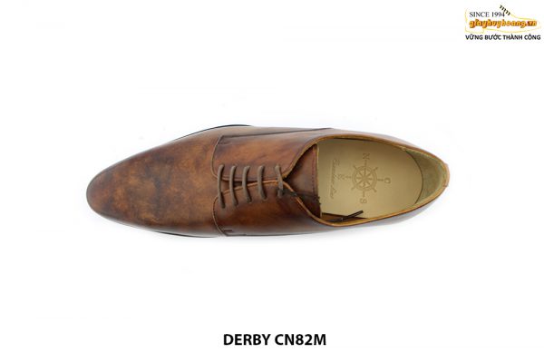 Giày da nam cổ điển mũi trơn Derby CN82M 005