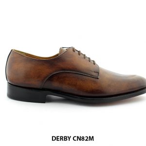 Giày da nam cổ điển mũi trơn Derby CN82M 001
