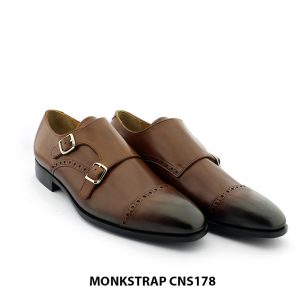 Giày da nam cao cấp Double monkstrap CNS178 004