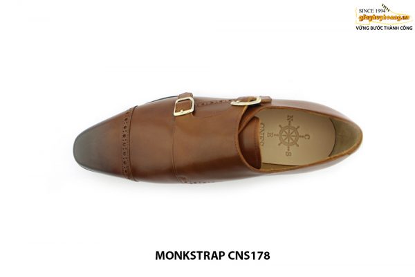Giày da nam cao cấp Double monkstrap CNS178 002