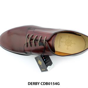 [Outlet size 41] Giày da nam mũi tròn đế đỏ Derby CDB0154G 005