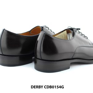 [Outlet size 41] Giày da nam mũi tròn đế đỏ Derby CDB0154G 004