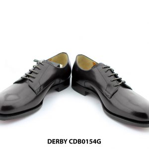 [Outlet size 41] Giày da nam mũi tròn đế đỏ Derby CDB0154G 003