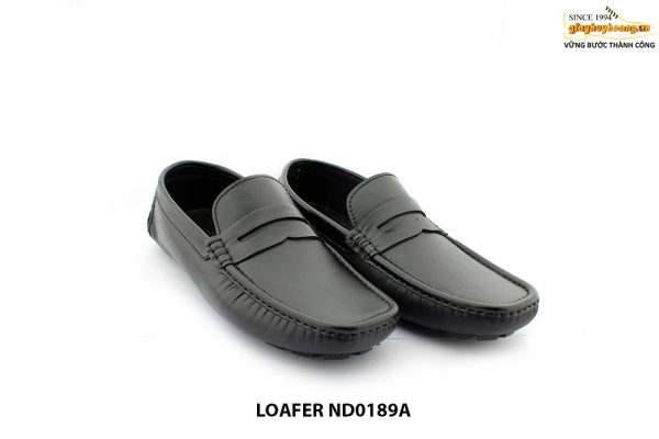 [Outlet] Giày da nam không dây vân Saffiano Loafer ND0189A 002