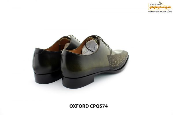 [Outlet size 41] Giày da nam Oxford thủ công CPQ794 010