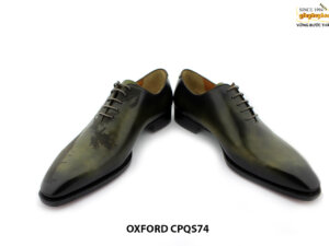 [Outlet size 41] Giày da nam Oxford thủ công CPQ794 009