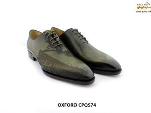 [Outlet size 41] Giày da nam Oxford thủ công CPQ794 008