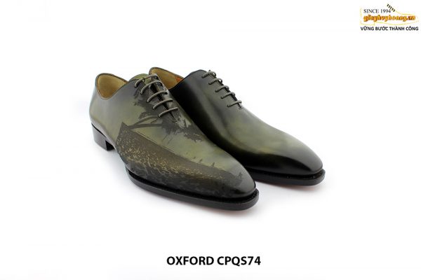 [Outlet size 41] Giày da nam Oxford thủ công CPQ794 008