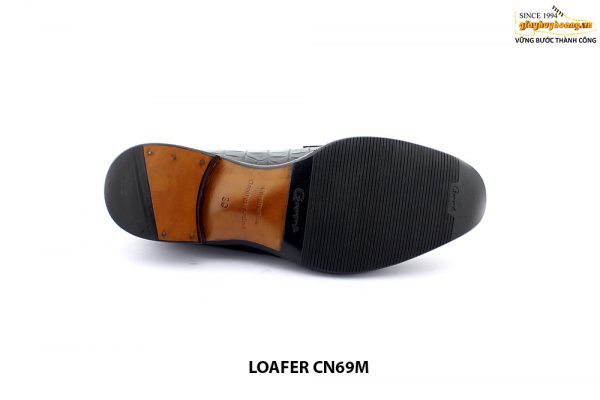 [Outlet size 39] Giày lười nam da cá sấu Loafer CN69M 006