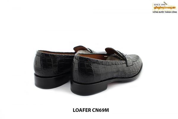[Outlet size 39] Giày lười nam da cá sấu Loafer CN69M 005