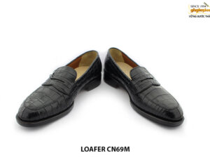 [Outlet size 39] Giày lười nam da cá sấu Loafer CN69M 004