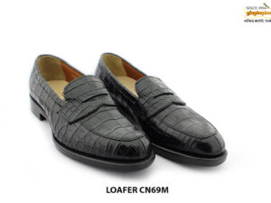 [Outlet size 39] Giày lười nam da cá sấu Loafer CN69M 002