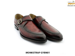 [Outlet size 42] Giày da nam 1 khoá monkstrap GYBN01 004