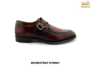 [Outlet size 42] Giày da nam 1 khoá monkstrap GYBN01 001