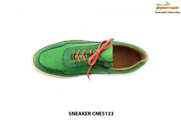 [Outlet size 41] Giày da nam thể thao đế bằng Sneaker CNES133 002