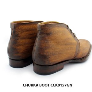 [Outlet size 41] Giày nam Chukka Boot Saffiano CCK0157GN 005