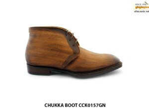 [Outlet size 41] Giày nam Chukka Boot Saffiano CCK0157GN 001