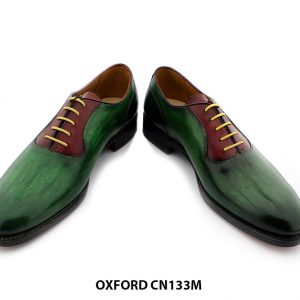 [Outlet size 40] Giày da nam Oxford màu xanh lá CN133M 004