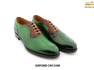 [Outlet size 40] Giày da nam Oxford màu xanh lá CN133M 003