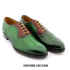[Outlet size 40] Giày da nam Oxford màu xanh lá CN133M 003