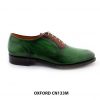 [Outlet size 40] Giày da nam Oxford màu xanh lá CN133M 001
