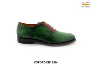 [Outlet size 40] Giày da nam Oxford màu xanh lá CN133M 001
