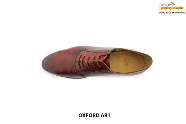 Giày da nam khâu đế rút tay Oxford AR1 002