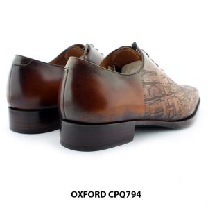 [Outlet size 41] Giày da nam Oxford thủ công CPQ794 003