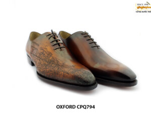 [Outlet size 41] Giày da nam Oxford thủ công CPQ794 002