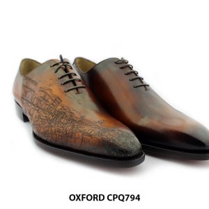 [Outlet size 41] Giày da nam Oxford thủ công CPQ794 002