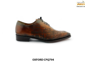 [Outlet size 41] Giày da nam Oxford thủ công CPQ794 001