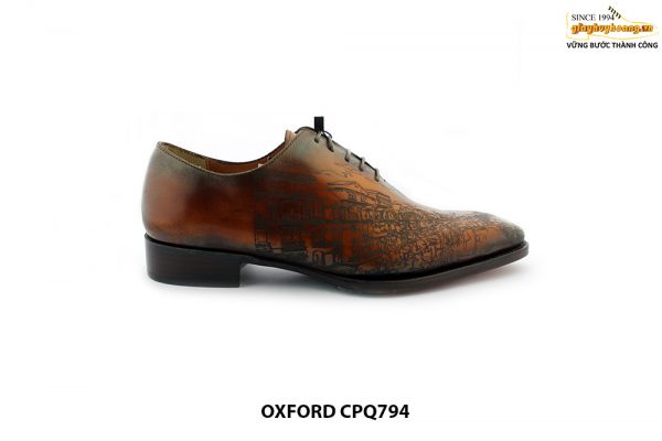 [Outlet size 41] Giày da nam Oxford thủ công CPQ794 001
