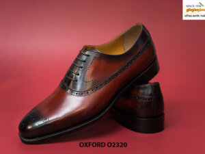 Giày da nam đục lỗ mũi Oxford O2320 001